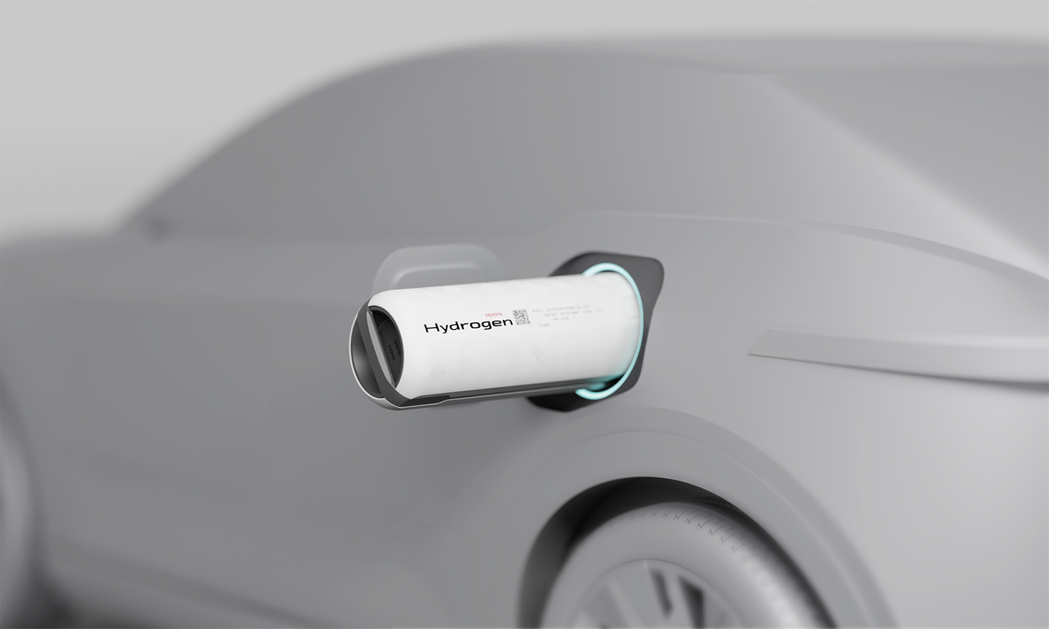 Bình hydro di động của Toyota có thể tháo ra và lắp vào, giống như thay pin cho một thiết bị điều khiển. Ảnh: Toyota
