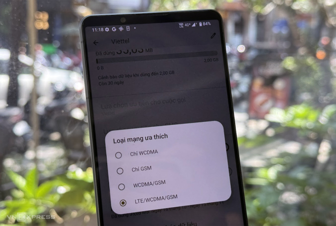 Cài đặt mạng của Xperia 1 Mark VI