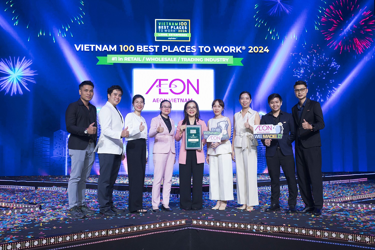 AEON Việt Nam 2 năm liên tiếp được vinh danh “Nơi làm việc tốt nhất Việt Nam" ngành bán lẻ