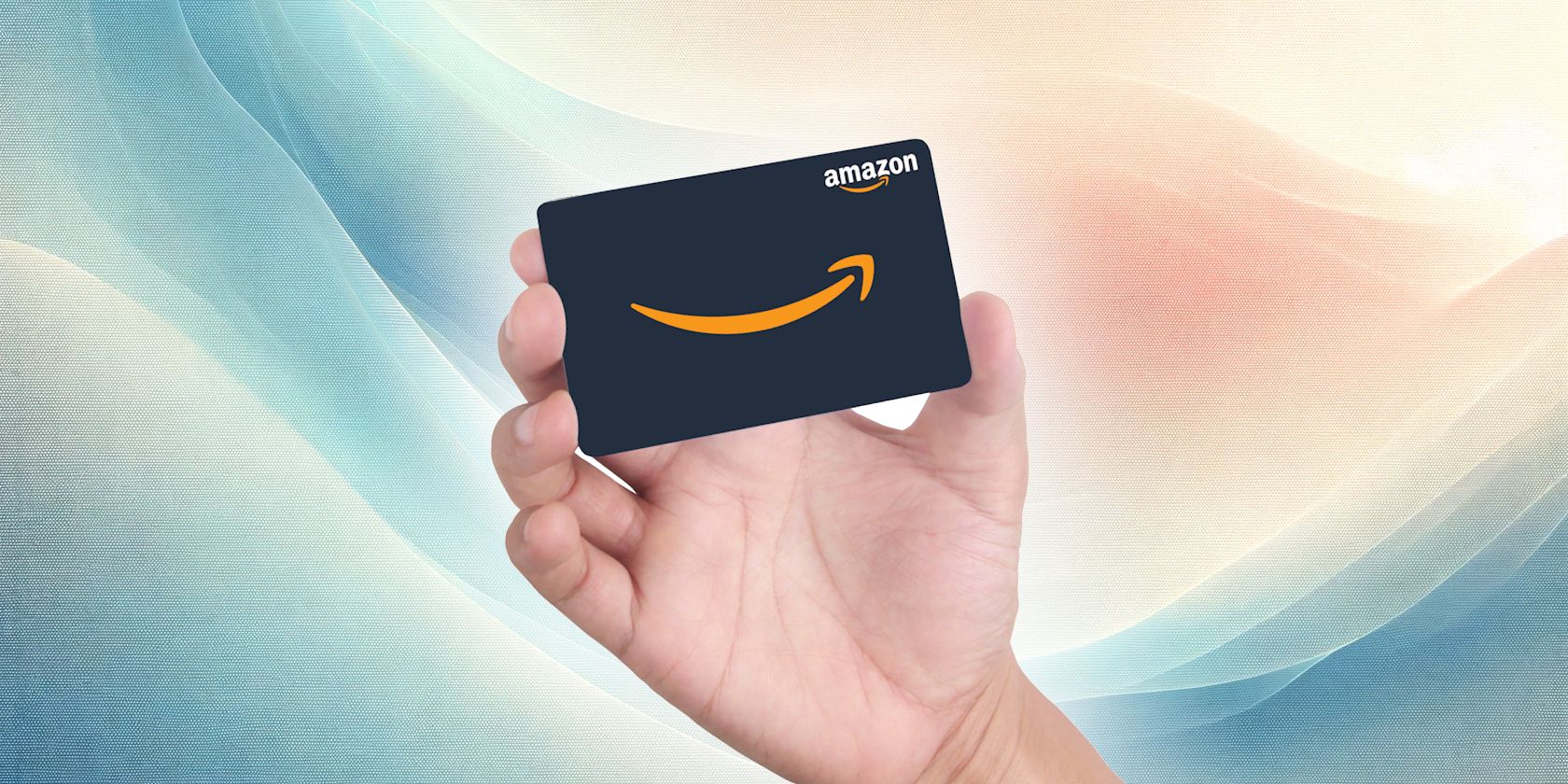 tay cầm thẻ quà tặng amazon