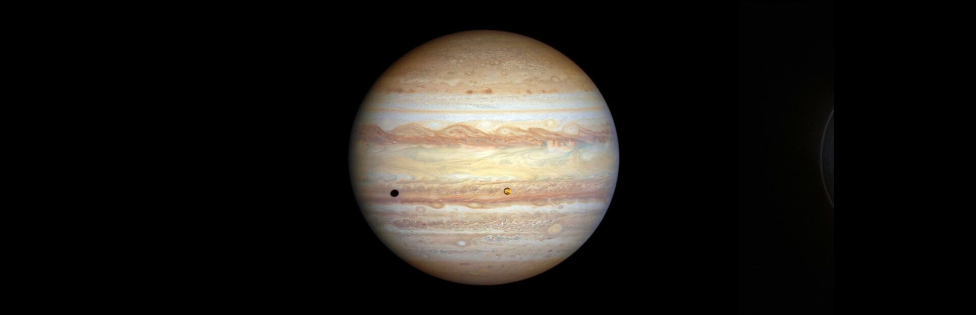 Sao Mộc được chụp từ kính viễn vọng Hubble.