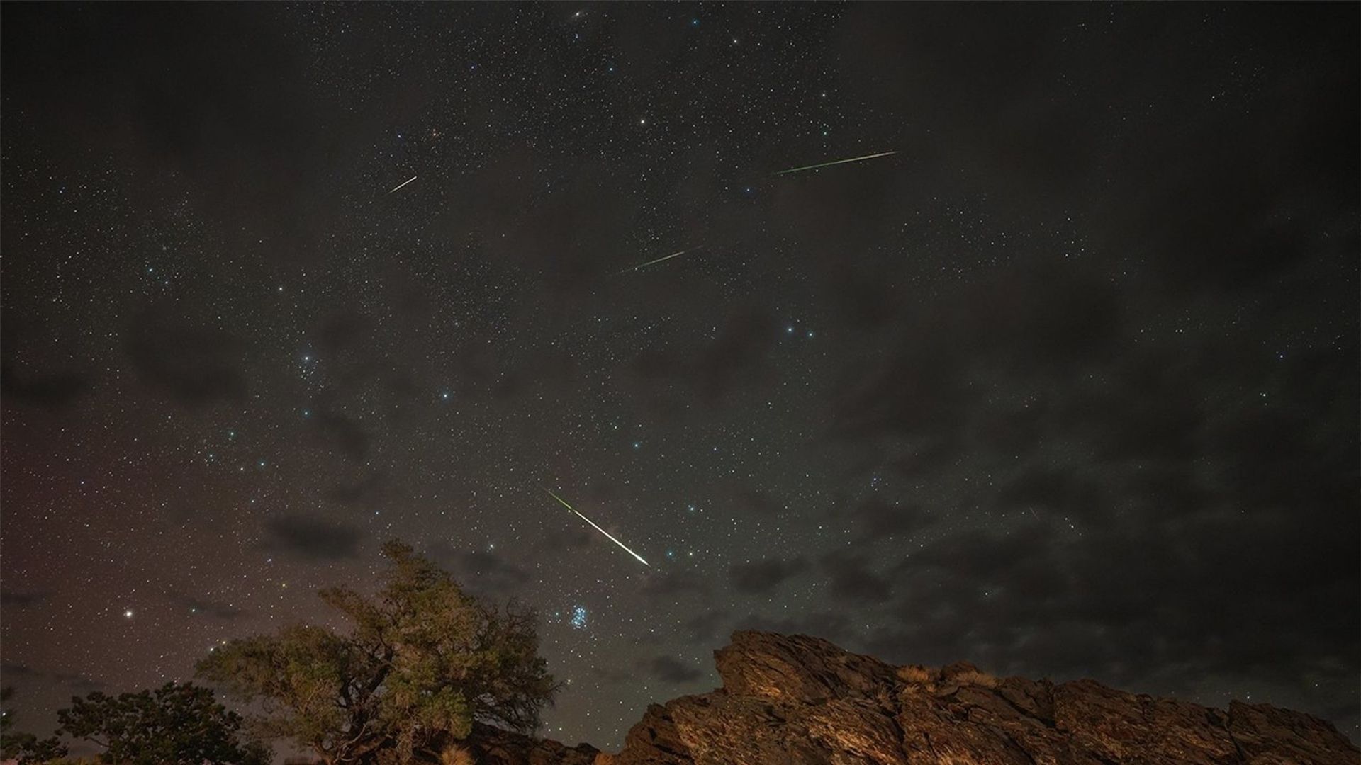 Mưa sao băng Perseid trên Rừng quốc gia Inyo.