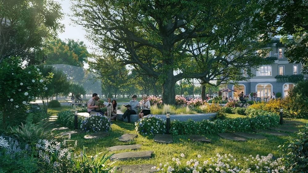 Công viên gia đình rộng 2800m2