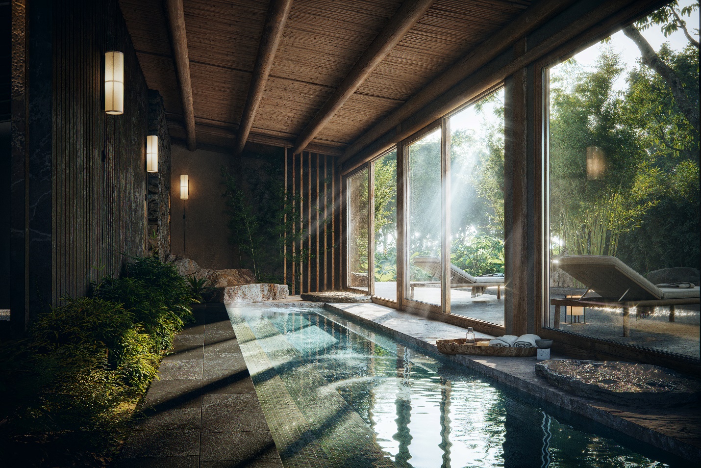 Khoáng nóng sẽ có&nbsp;tại Clubhouse Eco Retreat