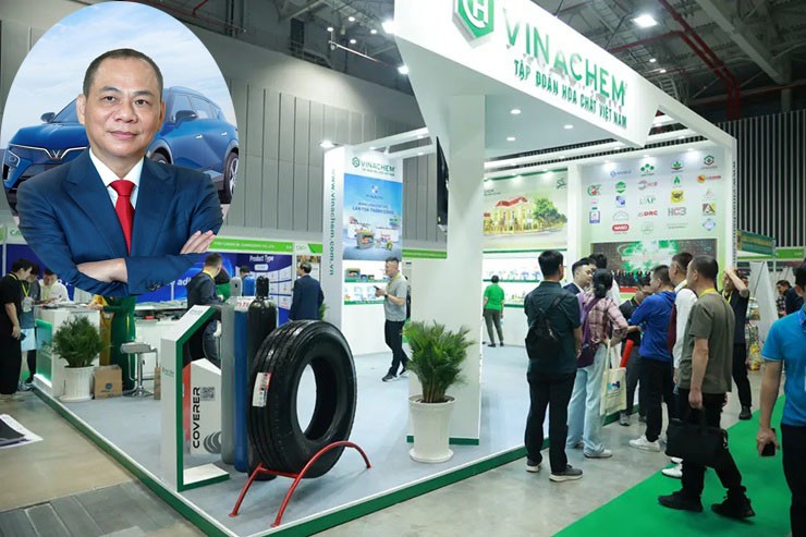 Vingroup của tỷ phú Phạm Nhật Vượng bao tiêu toàn bộ cao su, pin ắc quy cho Vinachem