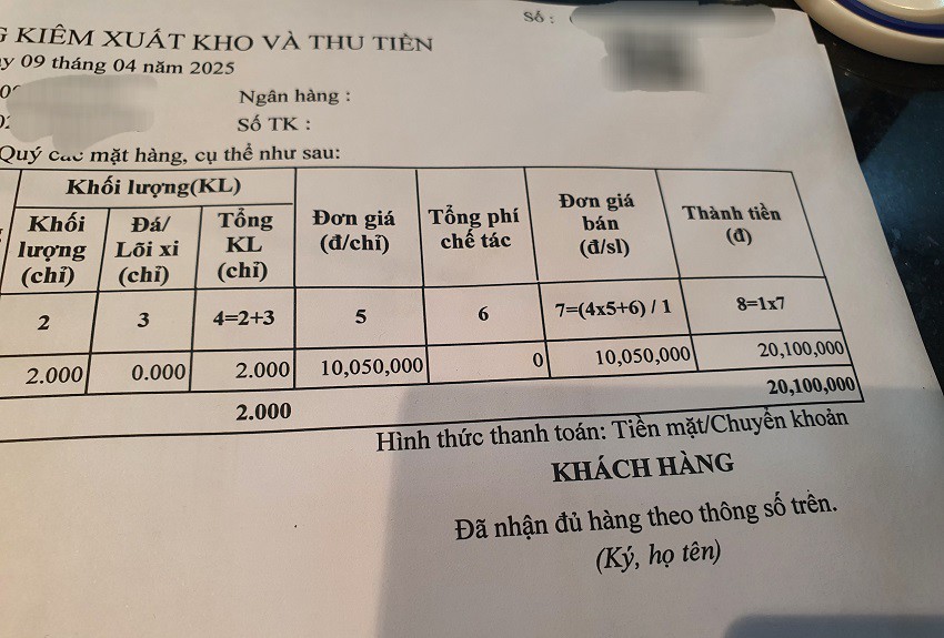 Phiếu mua hàng ngày hôm qua của bà Oanh rẻ hơn hôm nay 700 nghìn đồng.